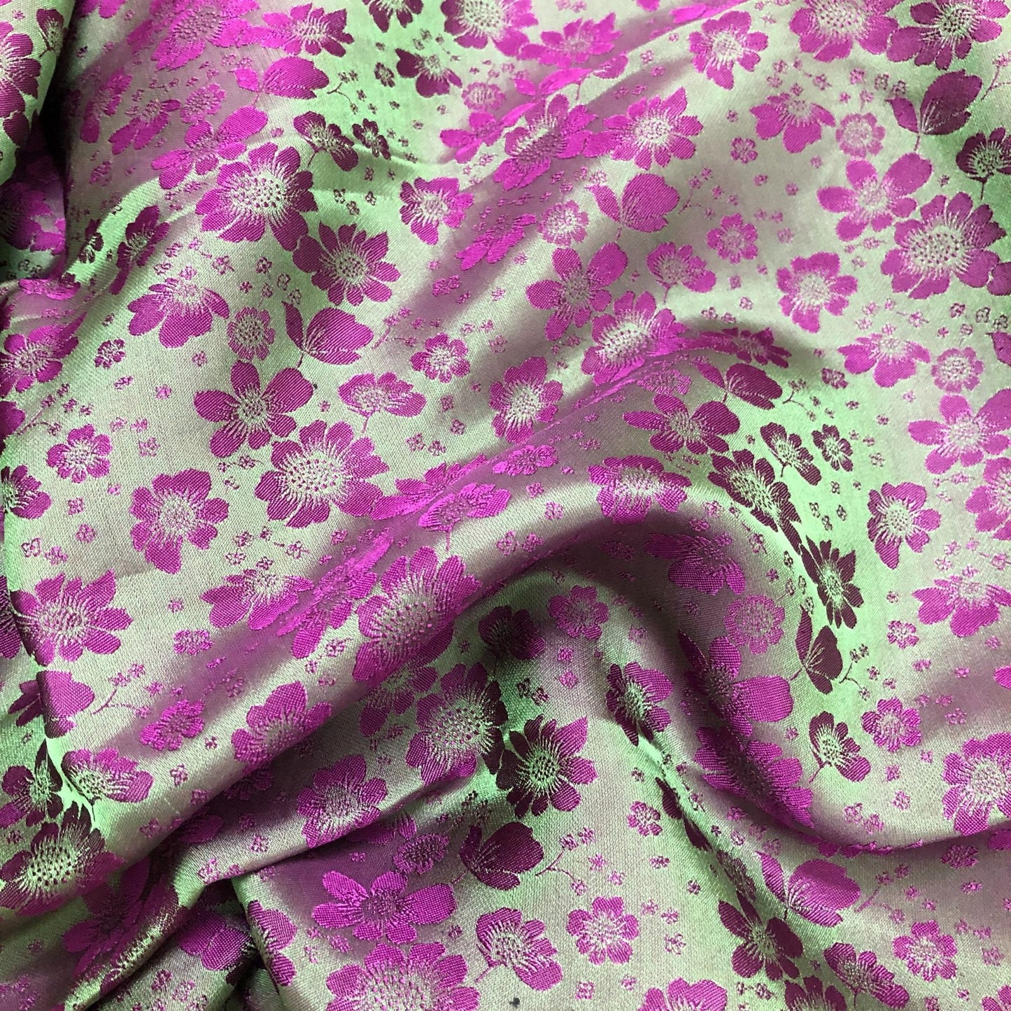 PURE MULBERRY SILK fabric by the yard - Floral silk - Handmade fabric – Dress making – Silk for sewing - Gift for women - Silk apparel fabric