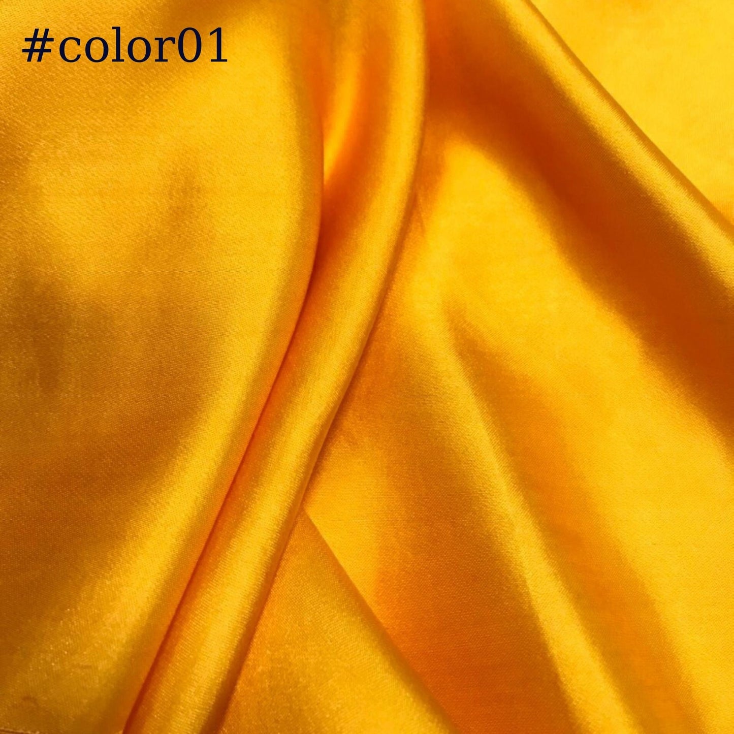 PURE MULBERRY SILK fabric by the yard – Satin silk fabric – 19mm - Organic fiber - Silk for sewing - Gift for women - Yellow silk satin