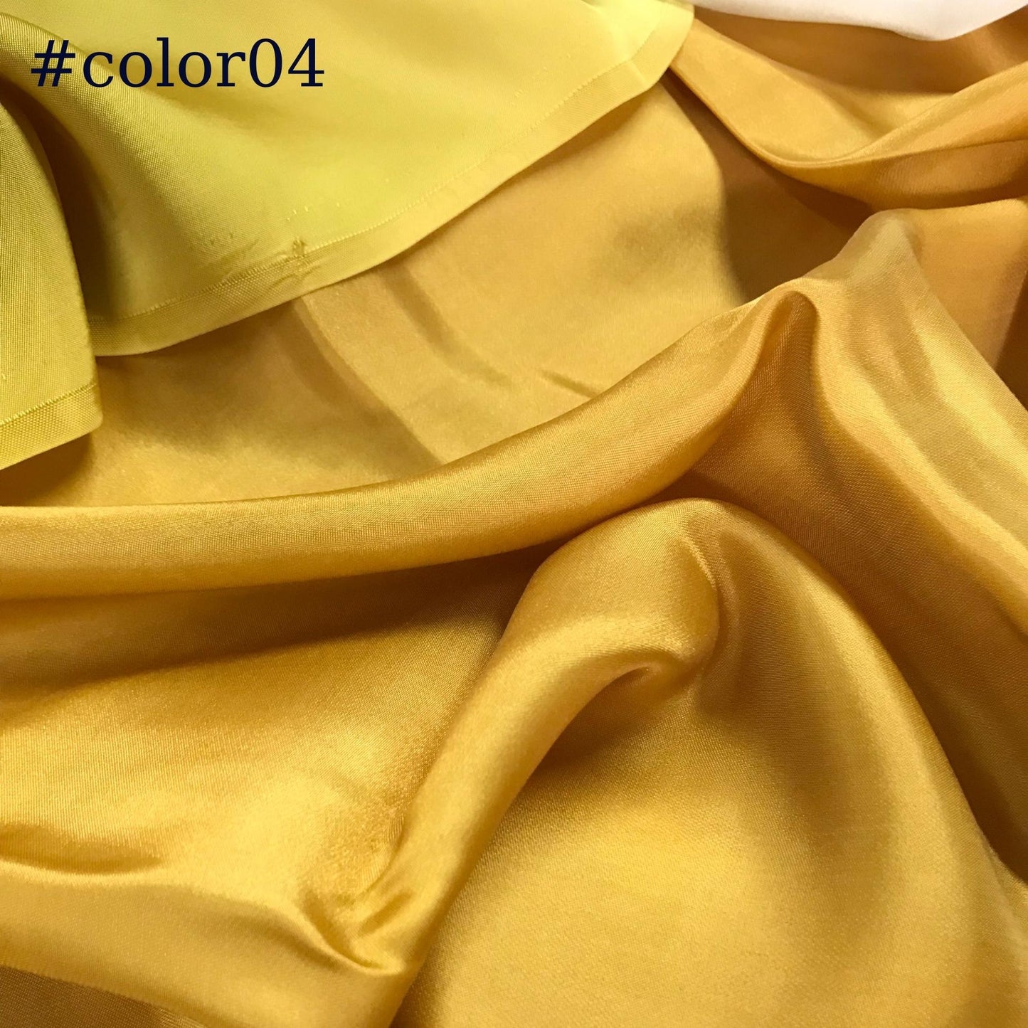 PURE MULBERRY SILK fabric by the yard – Satin silk fabric – 19mm - Organic fiber - Silk for sewing - Gift for women - Yellow silk satin