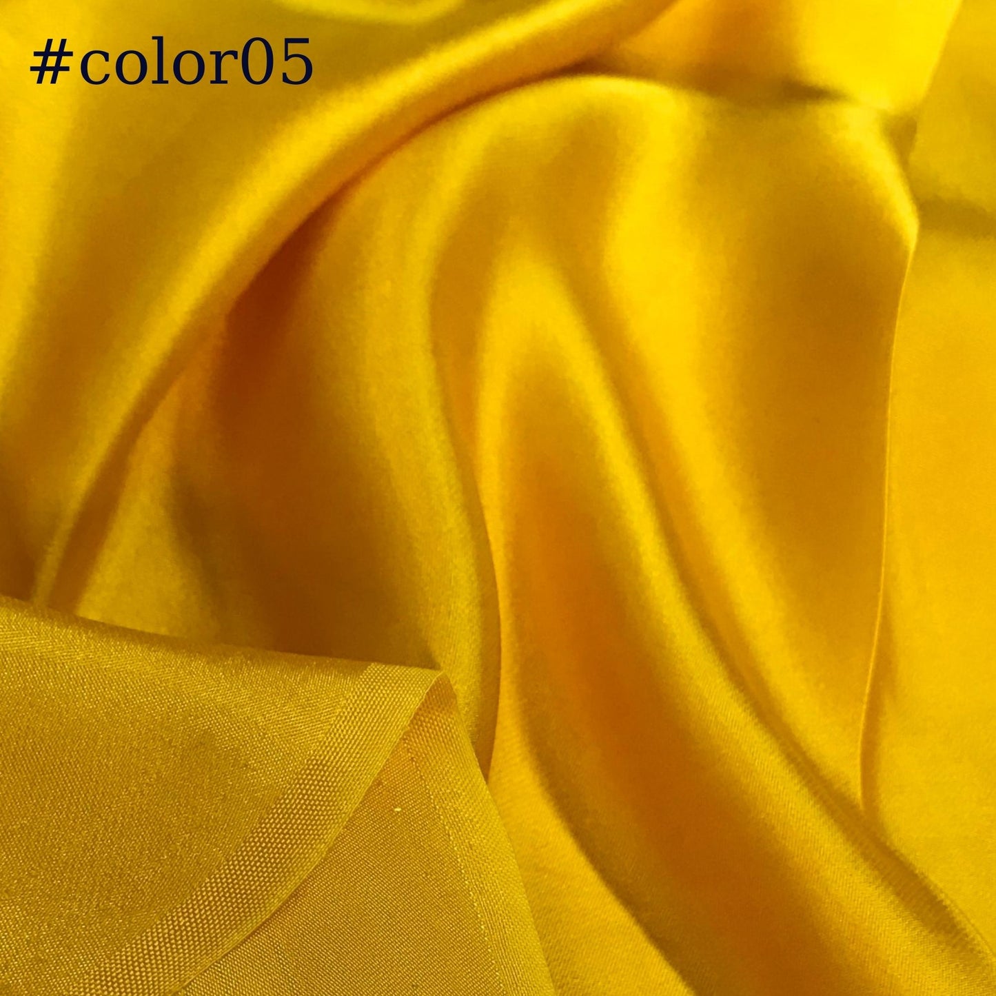 PURE MULBERRY SILK fabric by the yard – Satin silk fabric – 19mm - Organic fiber - Silk for sewing - Gift for women - Yellow silk satin