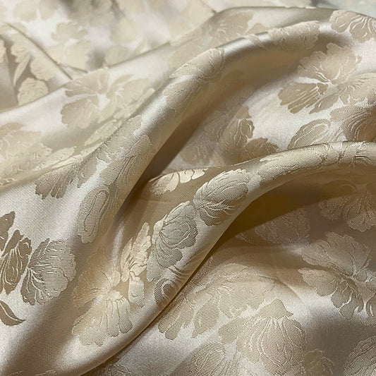 Mulberry Silk Floral Fabric – Silk for Sewing - Dress making - Floral pattern - Handmade silk fabric