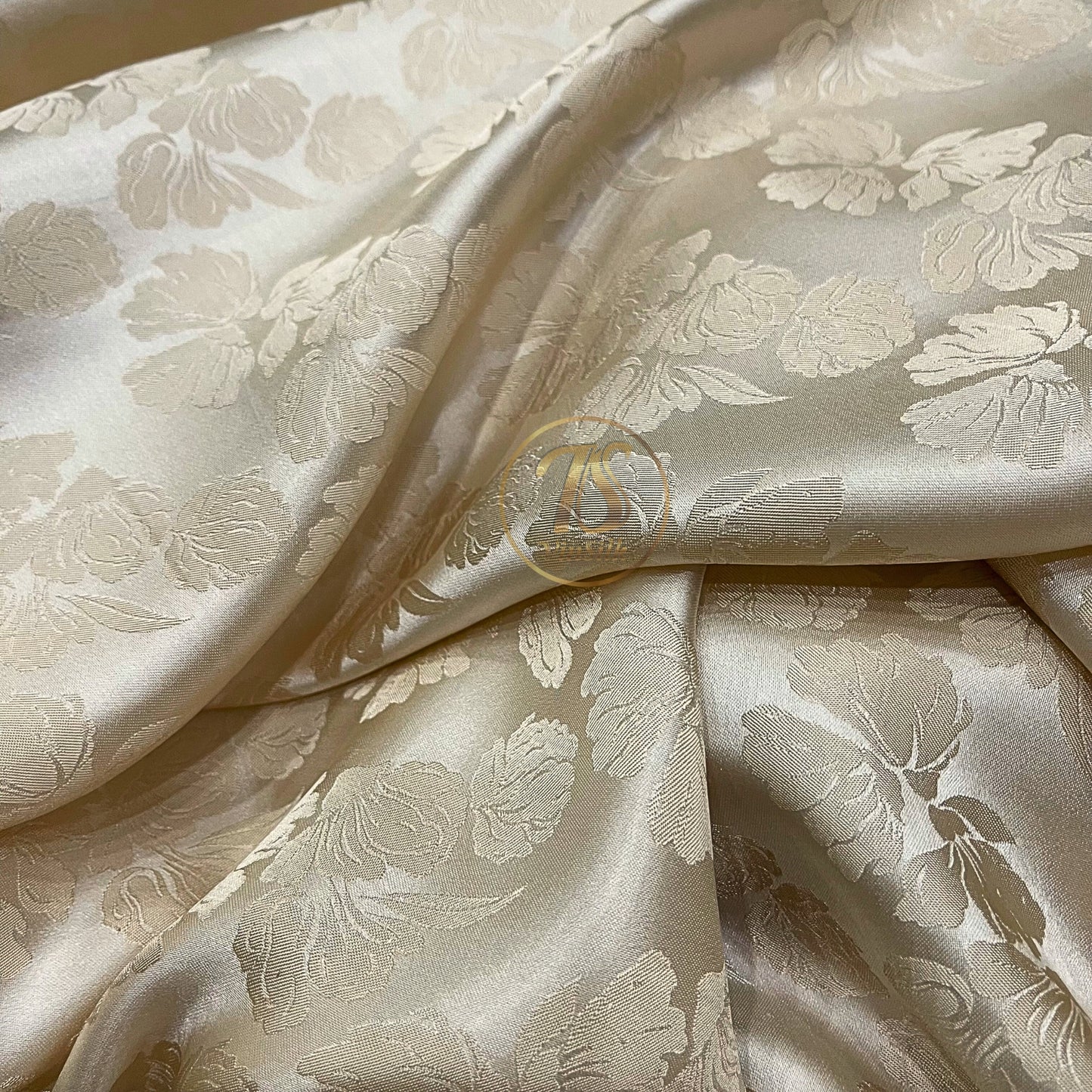 Mulberry Silk Floral Fabric – Silk for Sewing - Dress making - Floral pattern - Handmade silk fabric