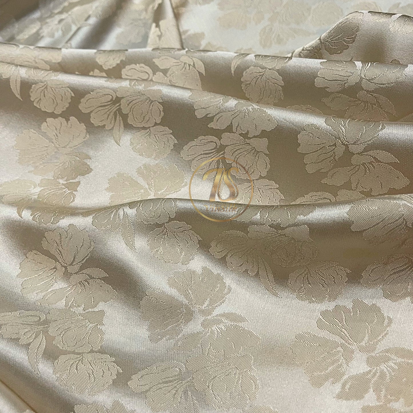 Mulberry Silk Floral Fabric – Silk for Sewing - Dress making - Floral pattern - Handmade silk fabric