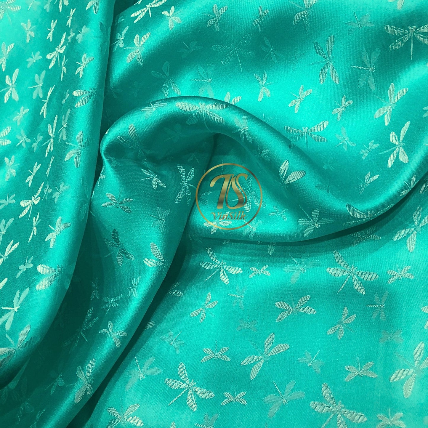 PURE MULBERRY SILK fabric by the yard - Handmade fabric – Dress making – Silk for sewing - Gift for women - Blue silk fabric