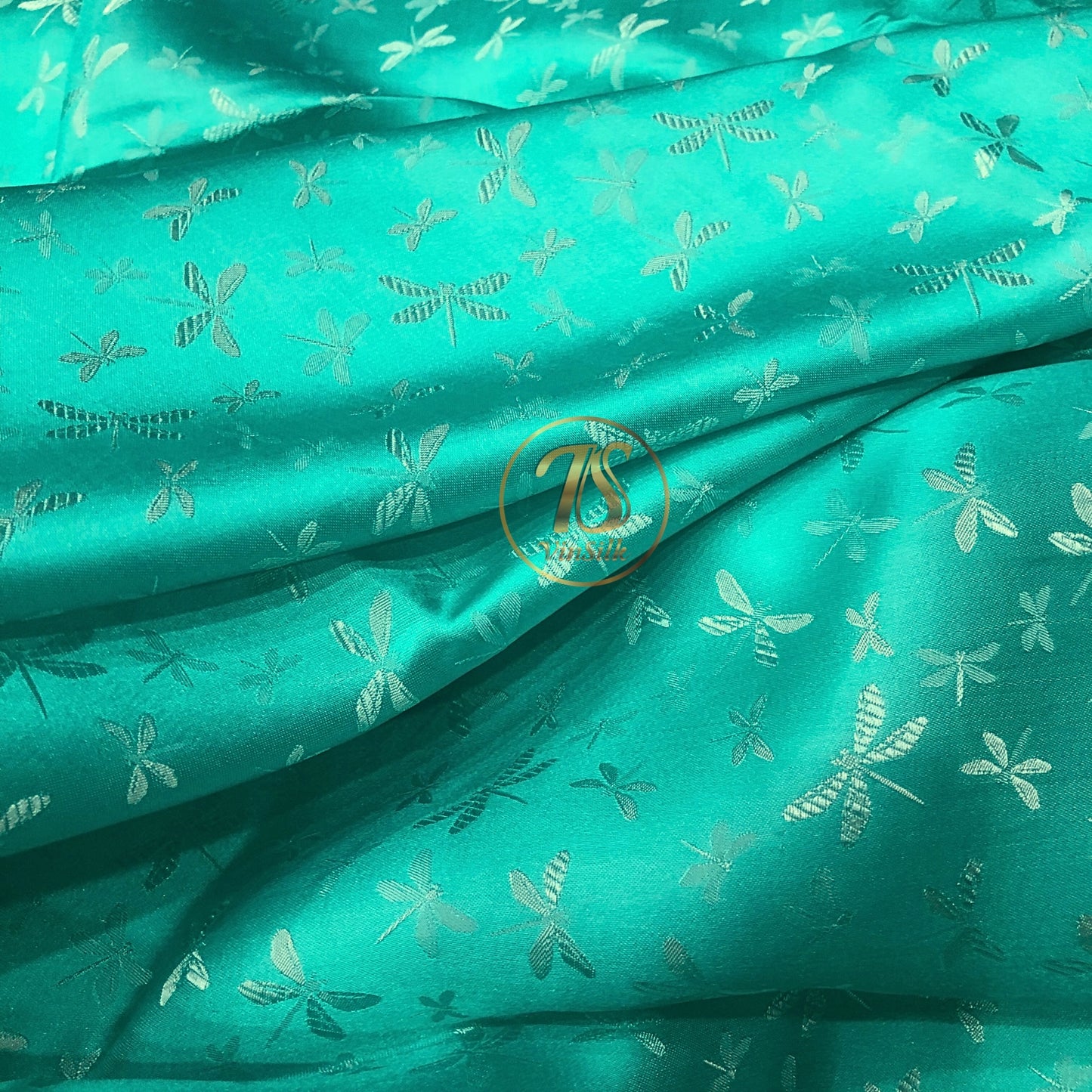 PURE MULBERRY SILK fabric by the yard - Handmade fabric – Dress making – Silk for sewing - Gift for women - Blue silk fabric
