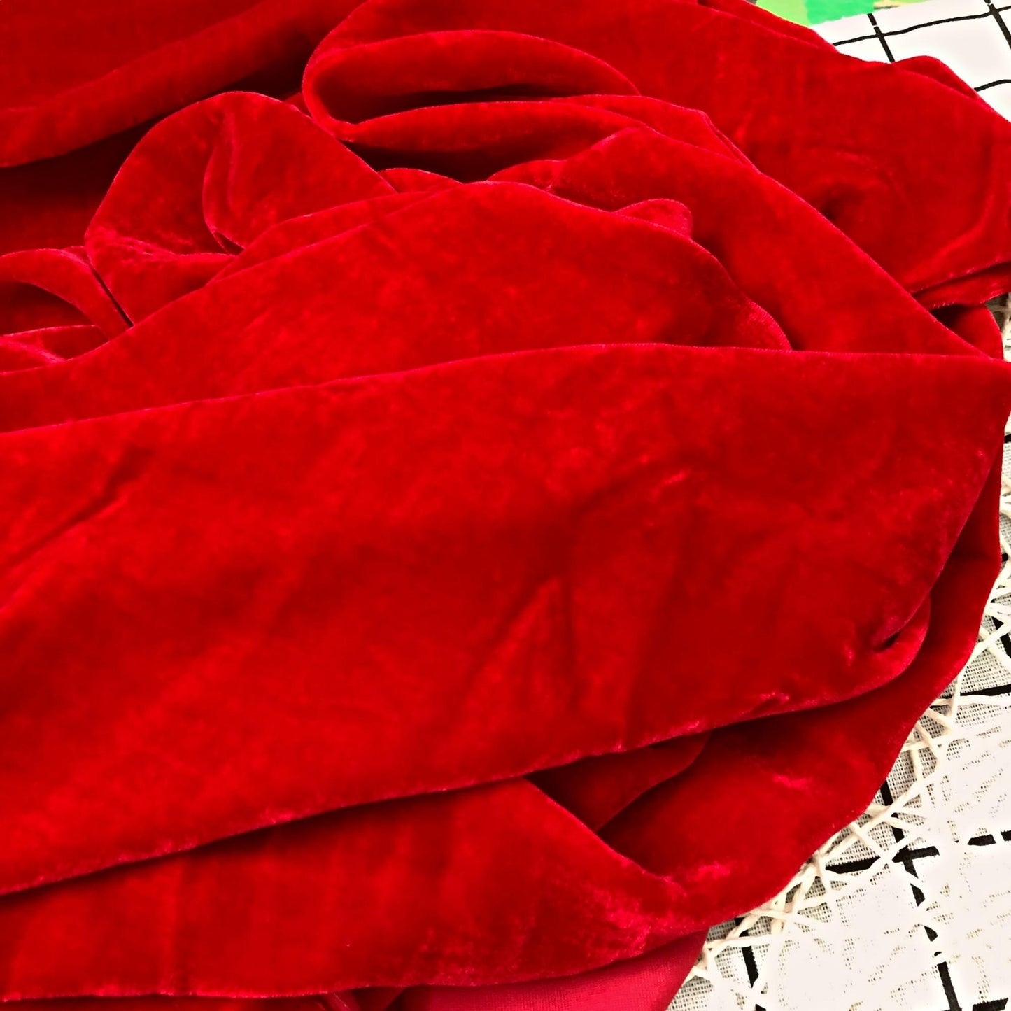 100% MULBERRY SILK VELVET fabric by the yard - Luxury Silk Velvet for Dress, Skirt, High End Garment - Red silk velvet - Handmade silk