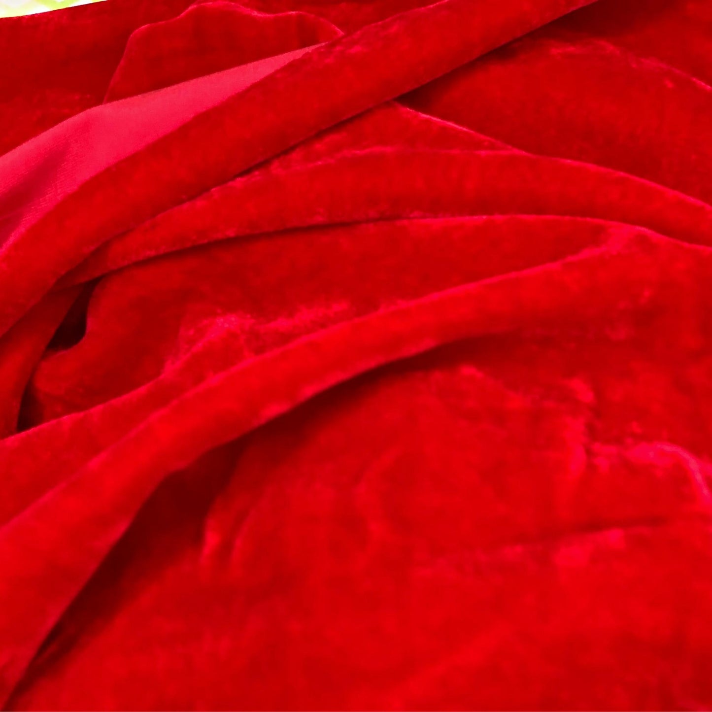 100% MULBERRY SILK VELVET fabric by the yard - Luxury Silk Velvet for Dress, Skirt, High End Garment - Red silk velvet - Handmade silk