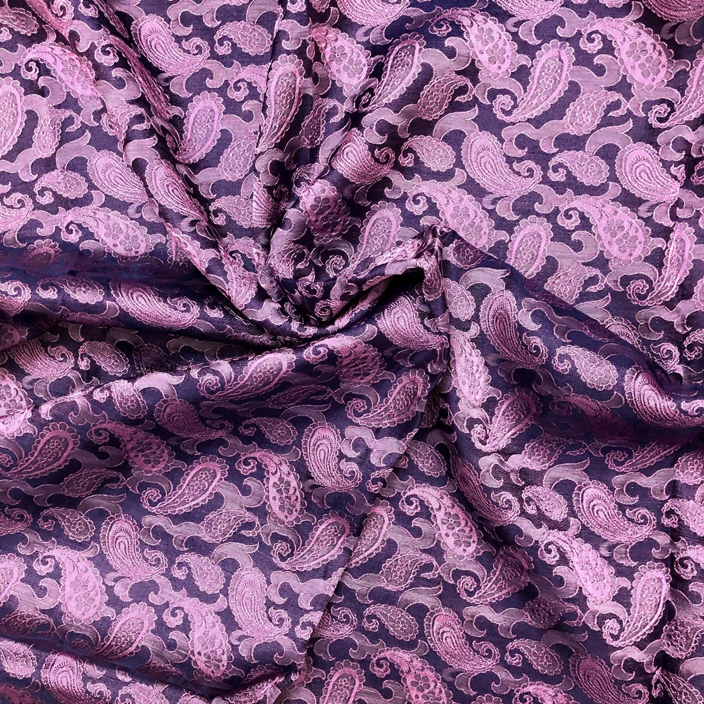 Gray purple fabric with mulberry peacock tails pattern, Pure mulberry silk, Handmade fabric, Organic fiber