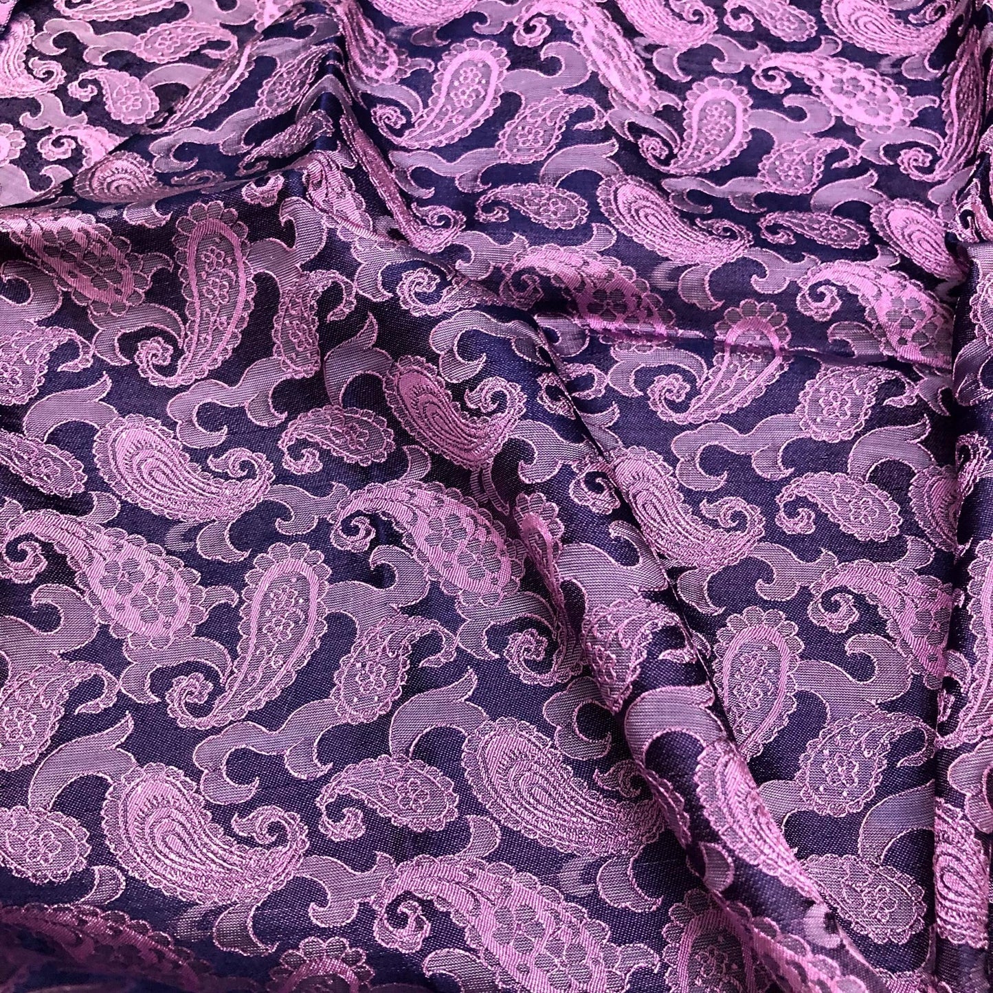 Gray purple fabric with mulberry peacock tails pattern, Pure mulberry silk, Handmade fabric, Organic fiber