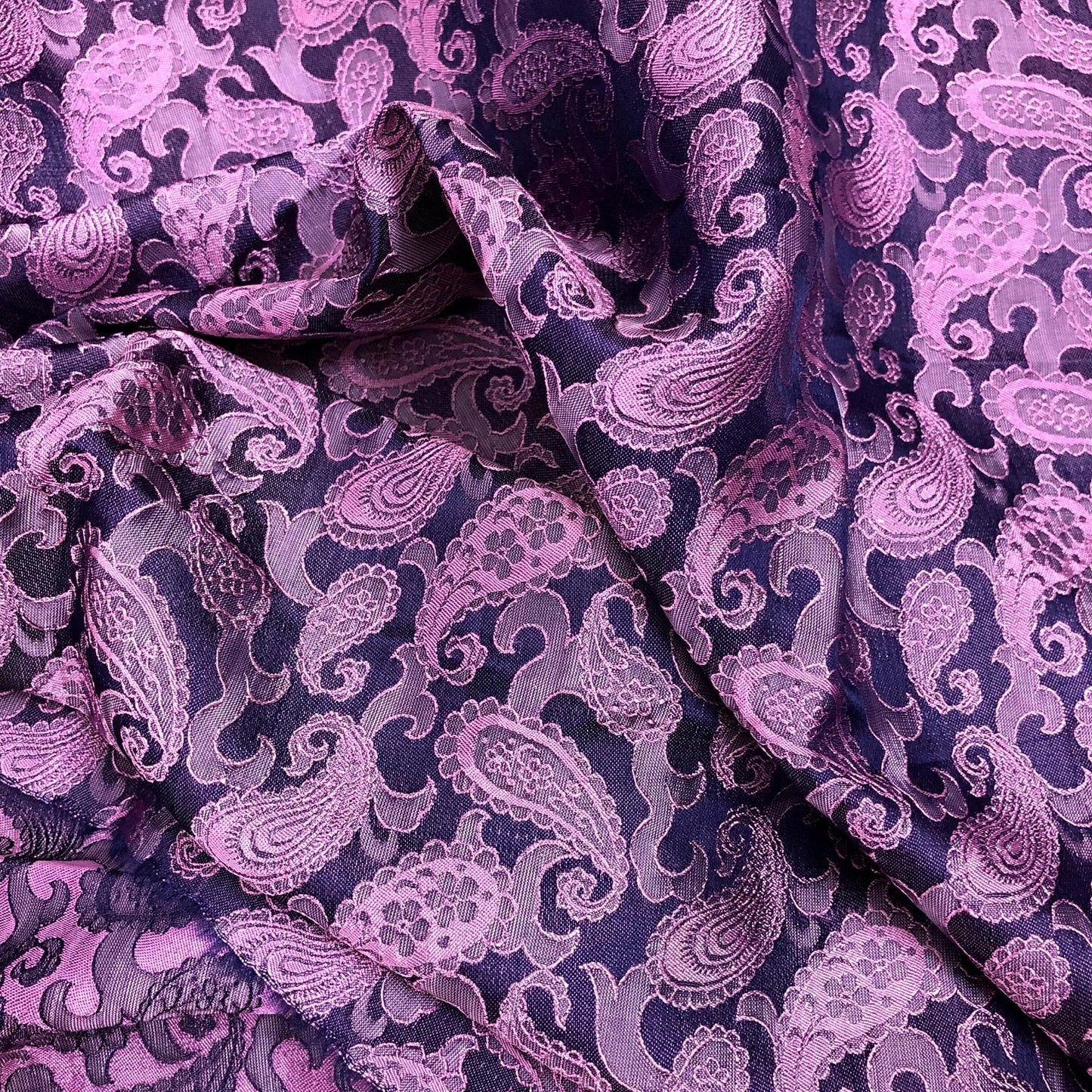 Gray purple fabric with mulberry peacock tails pattern, Pure mulberry silk, Handmade fabric, Organic fiber